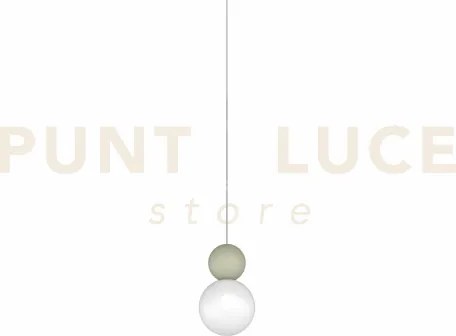 Sospensione 1 luce g9 verde + vetro bianco con cavo cm250 rosone da...
