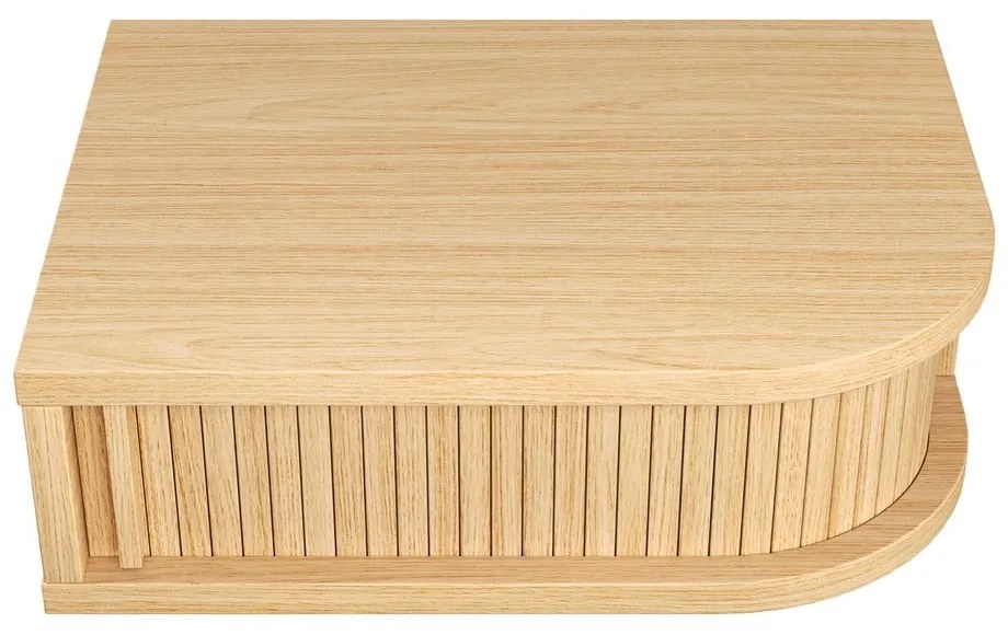 Comodino colore naturale con effetto rovere Farsta – Woodman