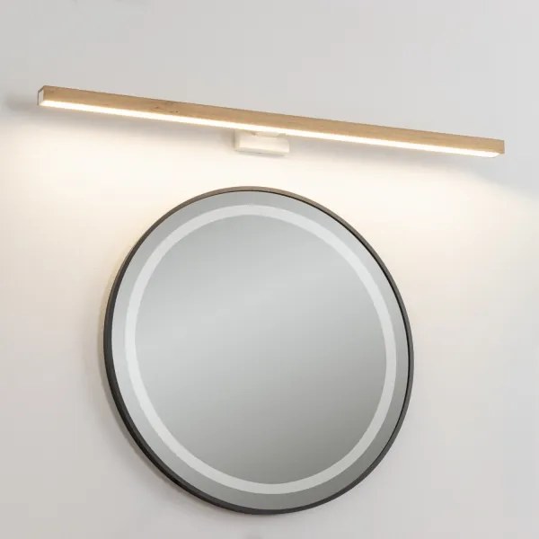 Brilagi-Illuminazione a LED per specchi da bagno WOODY MIRROR LED/15W/230V IP44 quercia/bianco
