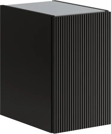 Estensione per mobile da bagno Opera 1 anta, cannettato laccato opaco grigio antracite L30 x H50 x P45.5 cm