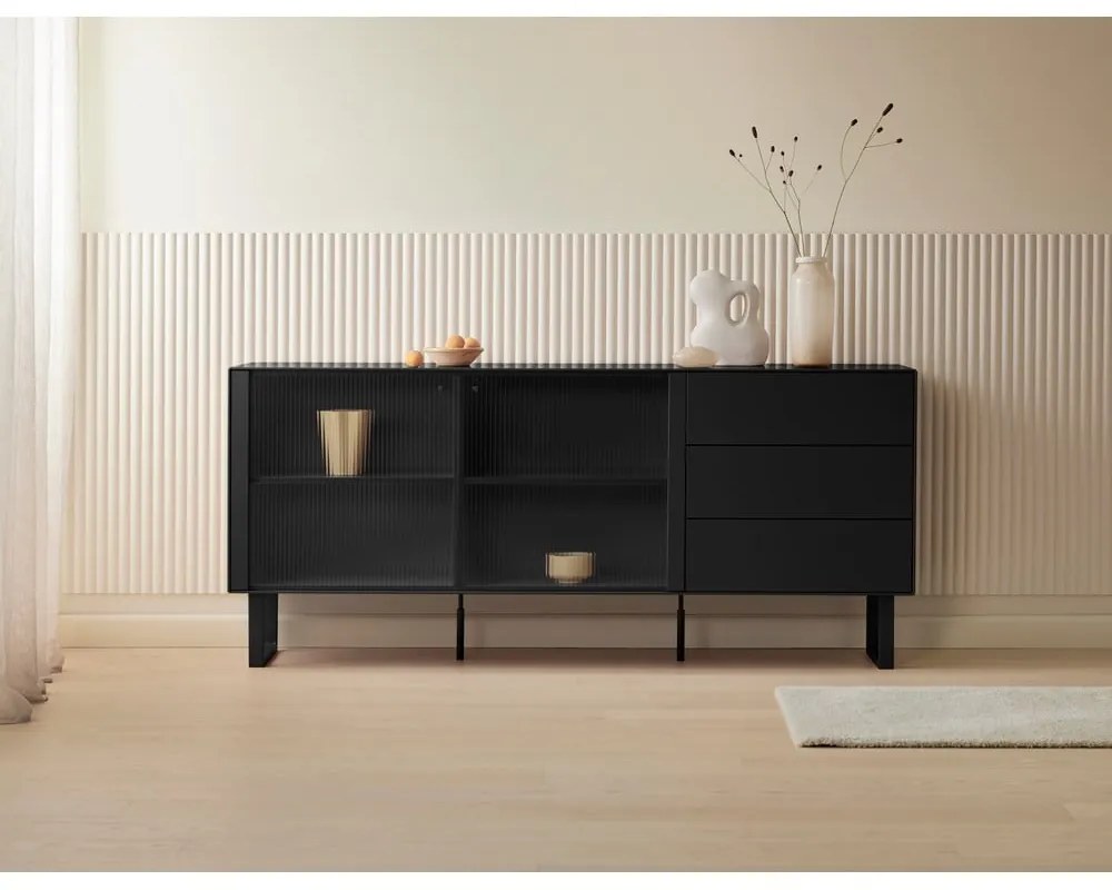 Cassettiera nera 180x79 cm Edge by Hammel - Hammel Furniture