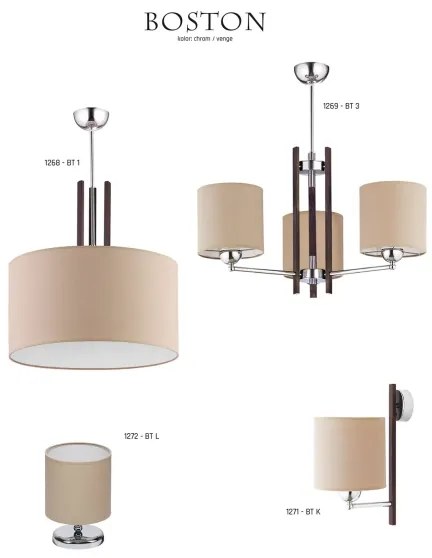 JUPITER 1269-BT3 - Lampadario BOSTON 3xE27/60W