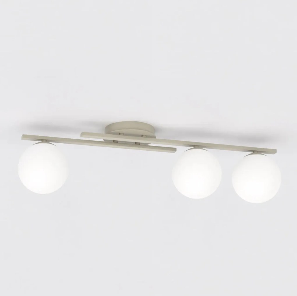 Lampada da soffitto KAIRO 3 3xE14 in Acciaio - Mokka