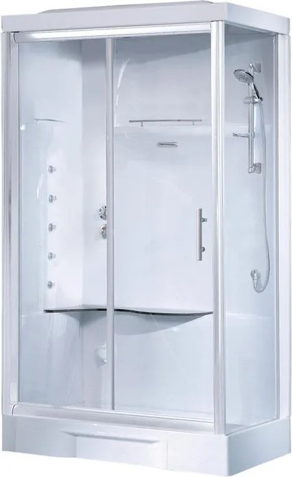 Cabina doccia idromassaggio rettangolare Cayenne 70 x 100 cm