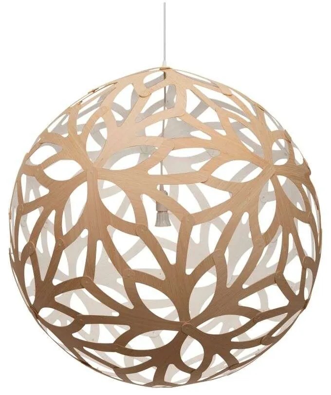 David Trubridge - Floral Lampada a Sospensione Ø80 Bianco 1 Lato David Trubridge