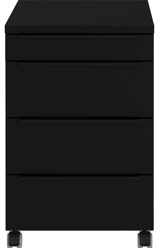 Armadietto nero su ruote 42x63x60 cm Mailand – Germania