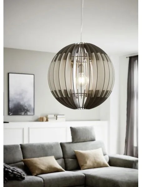 Eglo 96973 - Lampadario a sospensione con filo OLMERO 1xE27/60W/230V