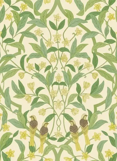 Tapete Jasmine & Serin Simphony von Cole & Son - Chartreuse