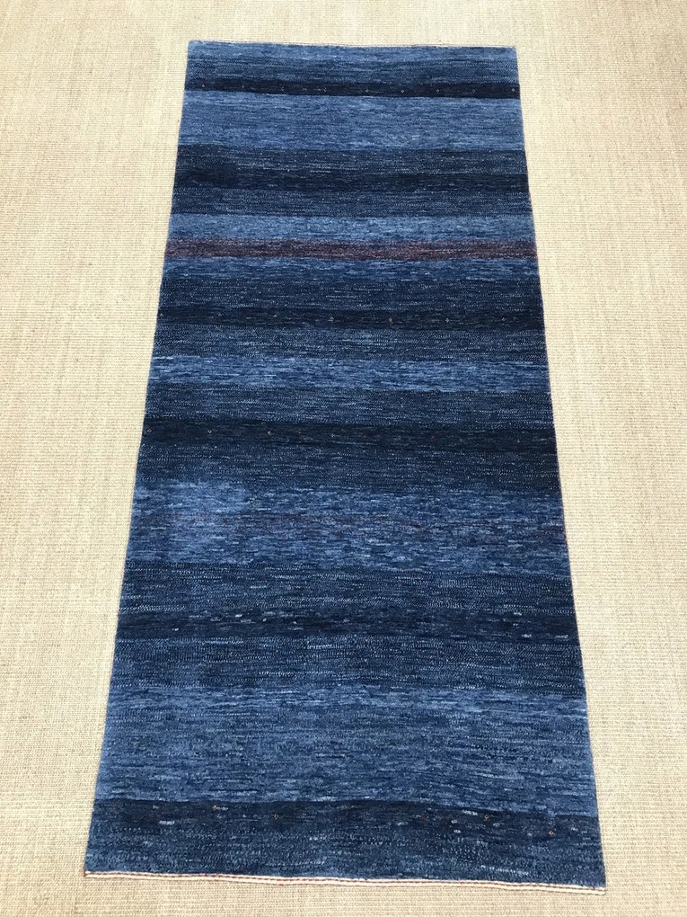 Loribaft Tappeto persiano 210 x 90 Blu (Iran) Annodato A Mano