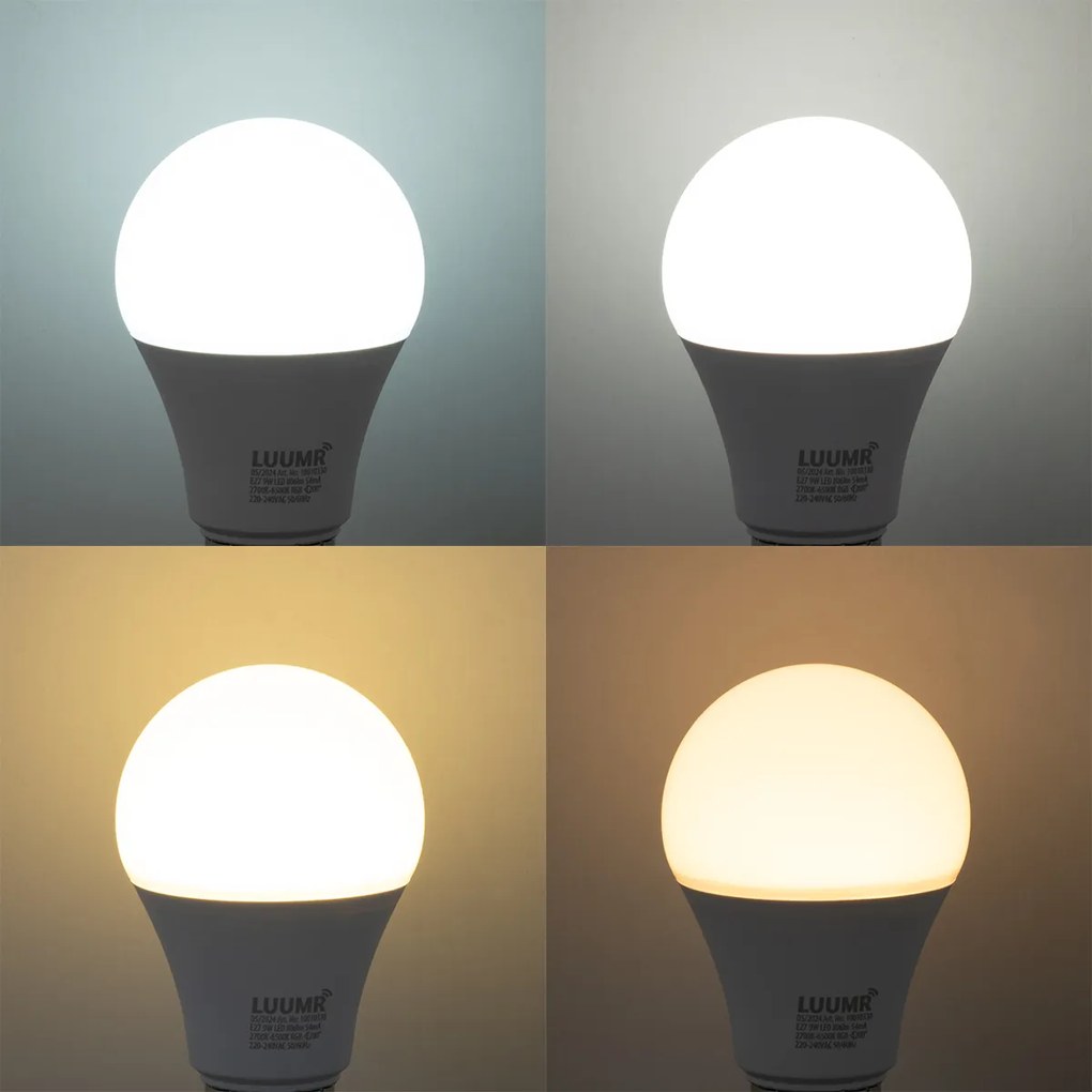 Set di 5 Lampadine LED dimmerabili E27 A60 Opal 9W 806lm 2700-6500K