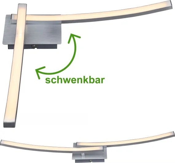 Plafoniera LED 2xLED/6W/230V 3000K, cromo opaco