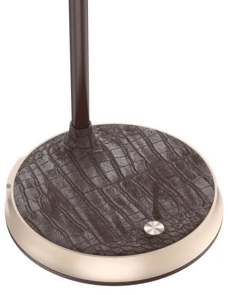 Immax 08971L - Lampada da tavolo LED dimmerabile FINCH LED/9W/12/230V marrone/oro