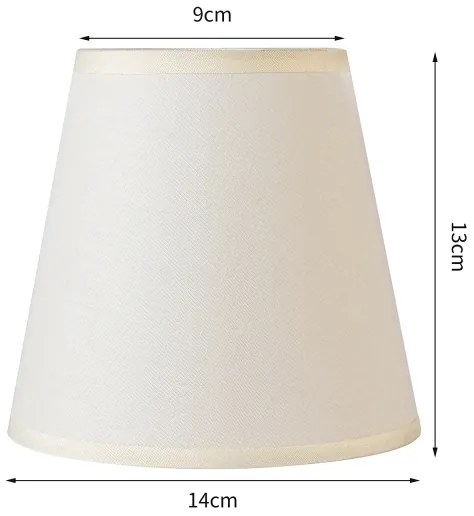 Brilagi - Paralume universale NUBILA E27 13x9 cm crema