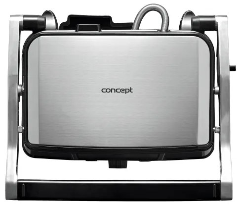 Concept ge2005 - Griglia a contatto 1500W/230V acciaio inossidabile/nero