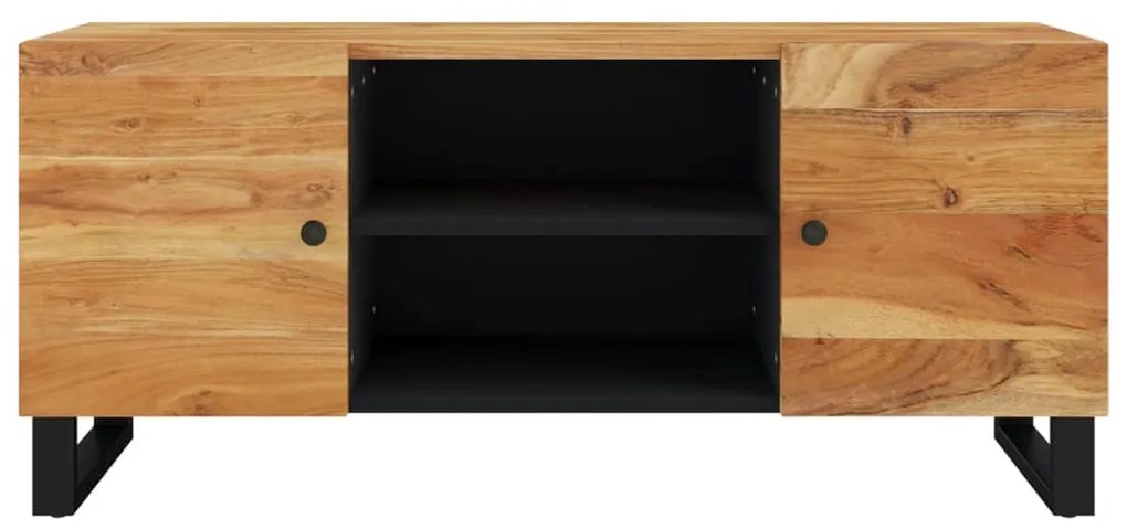 Mobile porta tv 105x33x46 cm in legno massello di acacia