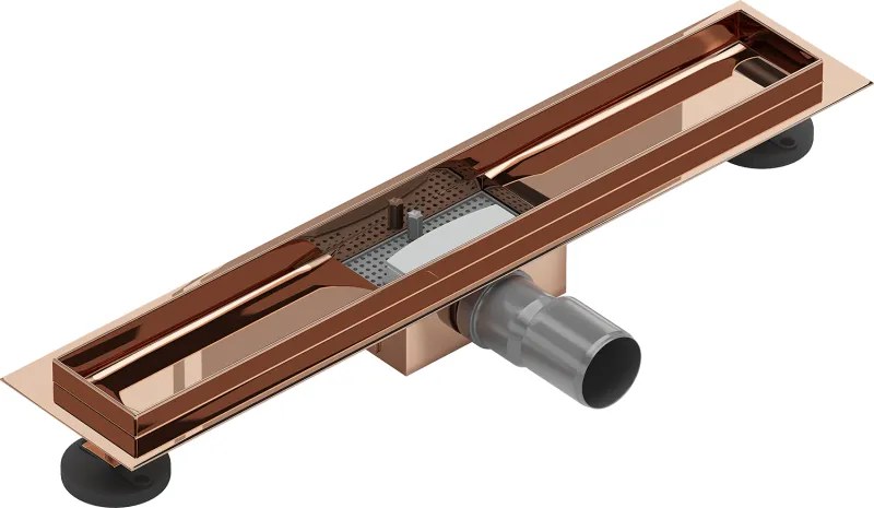 Mexen Flat corpo per scarico lineare 50 cm, oro rosa - 1615050