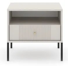 Comodino LUE beige/nero