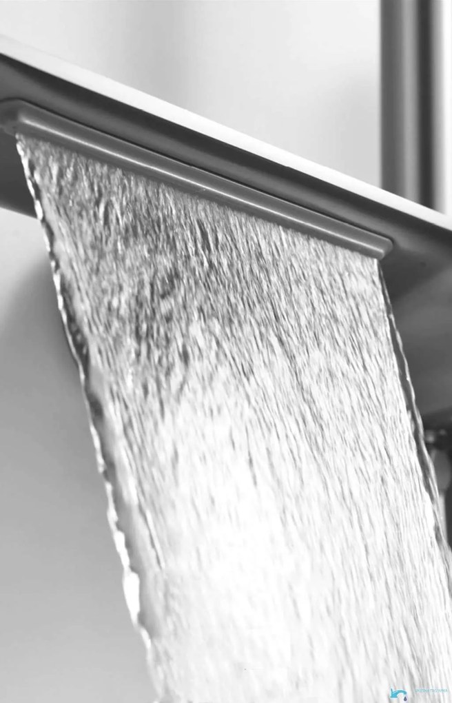 Sistema doccia esterno SH1857 termostatico con sensore, bocca girevole a 360° e più finiture — Sì