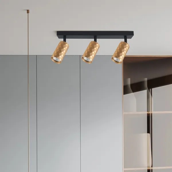 Brilagi - Faretto LED RGBW dimmerabile SELE DIAMANT 3xGU10/6,5W/230V Wi-Fi dorato