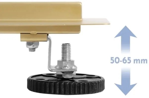 REA-G2562 - Canalina di scarico NEOX 70 cm in acciaio inox/dorato