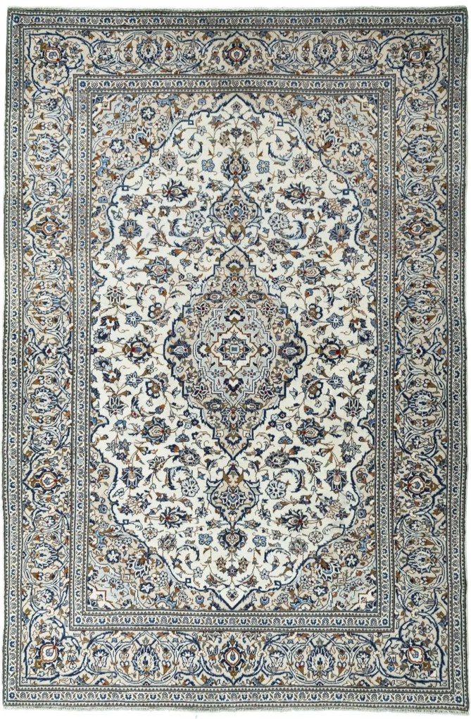Kashan Tappeto persiano 200x290 Beige (Iran) Annodato A Mano
