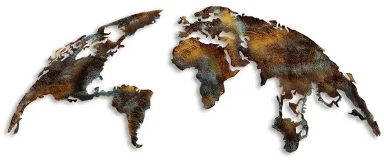 Decorazione da muro 2 pz pianeta metallo