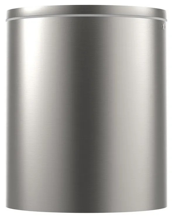 Applique da soffitto Cilindrica PAR30 IP54 in Alluminio e Vetro INOX