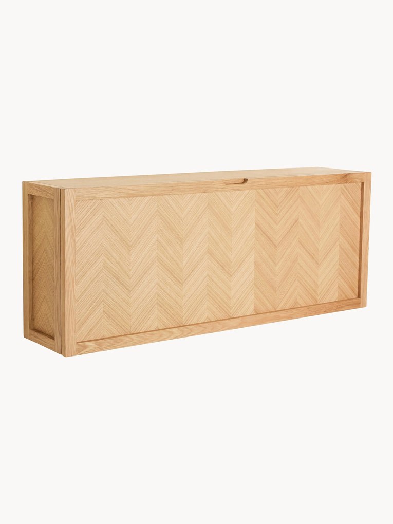 Scarpiera in legno con motivo a spina di pesce Herringbone
