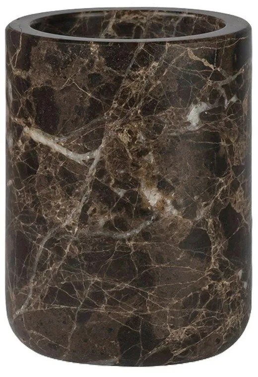 Tazza di marmo marrone per spazzolini da denti Marble - Mette Ditmer Denmark