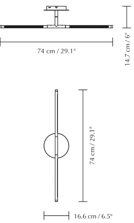 Lampada da parete LED argentata in metallo con intensità regolabile Omni Wall – UMAGE