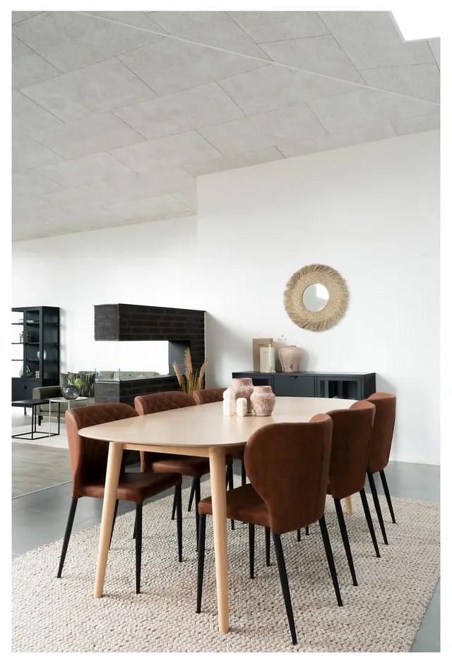 Sedie da pranzo marrone cognac in un set di 4 pezzi Pisa - House Nordic