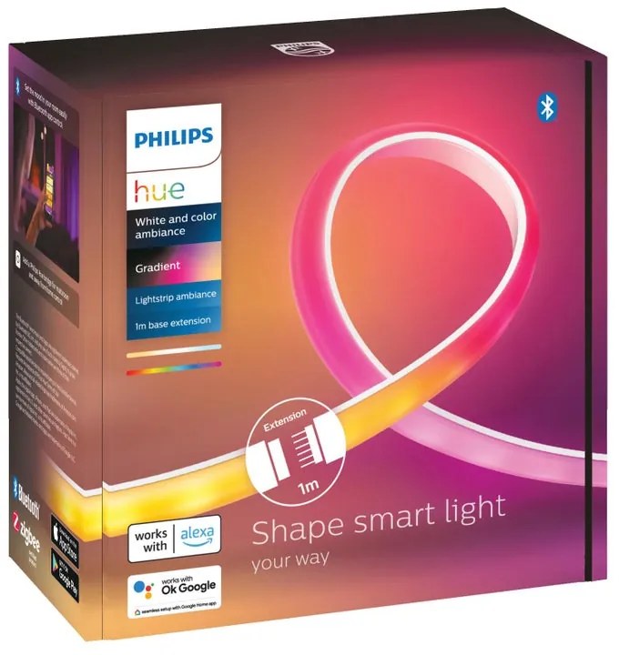 Striscia led Gradient 1m luce bianco caldobianco naturalebianco freddorgb multicolore PHILIPS HUE