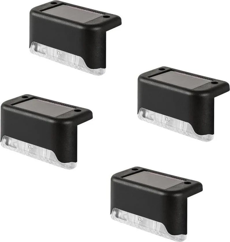 Rabalux 77166 - Applique solare 4x LED con sensore crepuscolare ISPRA 0,06W/1,2V 300 mAh IP44