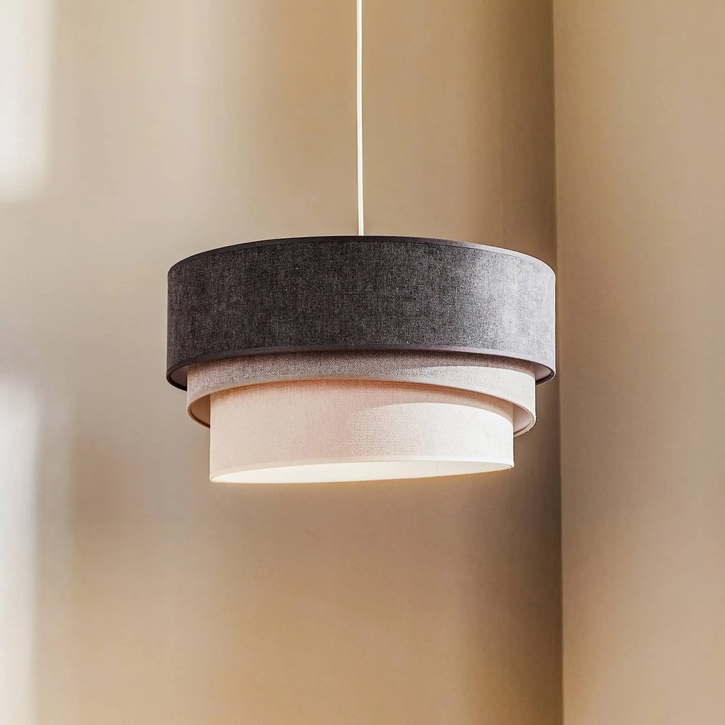 Duolla Lampada a sospensione Pastell Trio grigio scuro/grigio/grigio chiaro