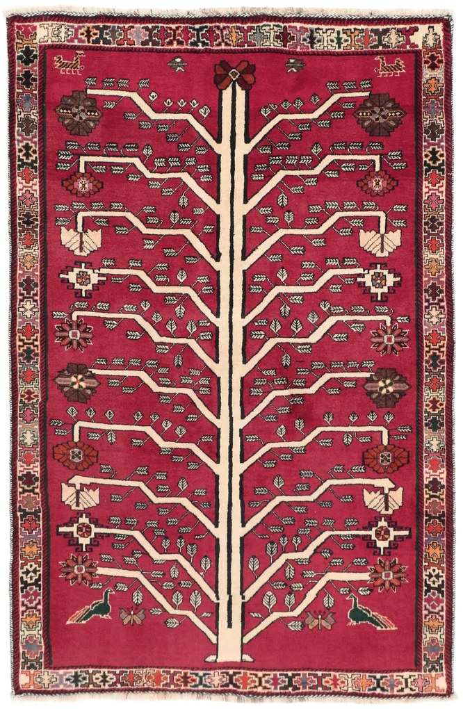 Gashghai Tappeto 190x130 (Iran) Annodato A Mano