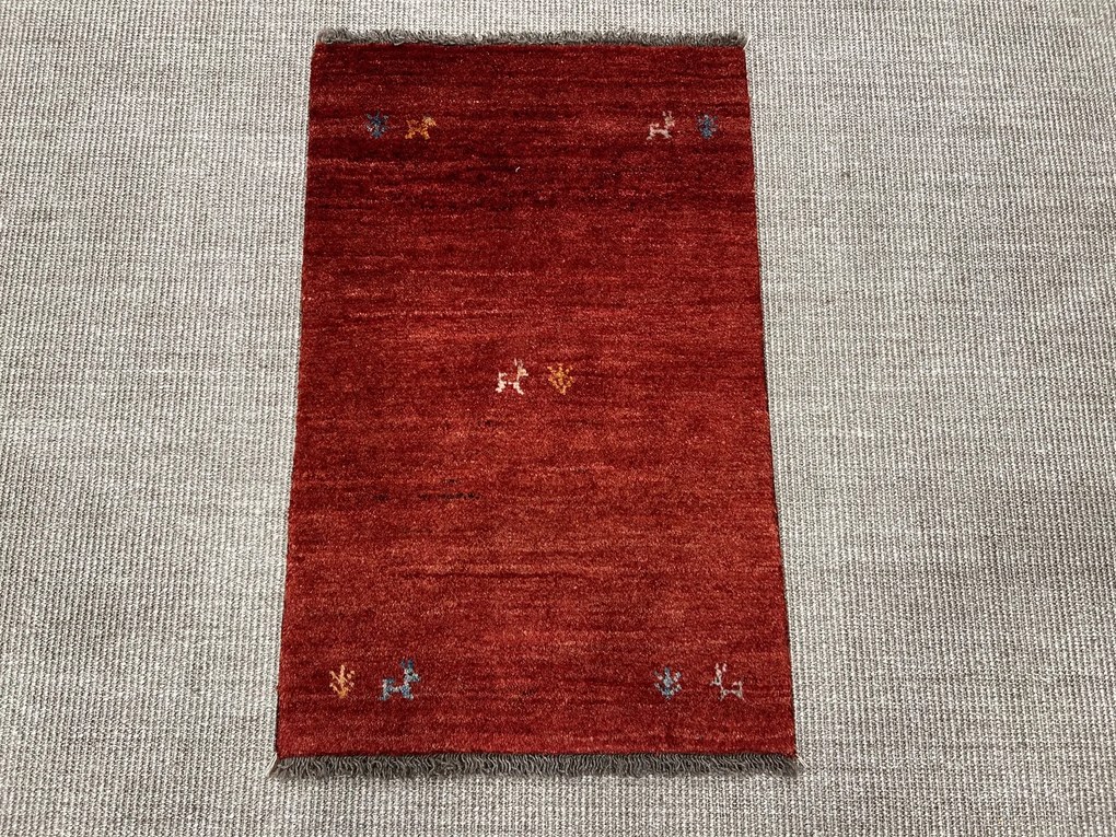 Gabbeh Tappeto 60 x 90 Rosso (Iran) Annodato A Mano