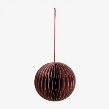 Pack da 6 palline di carta a nido d'ape Elsa Style Cedro rosso - Sklum