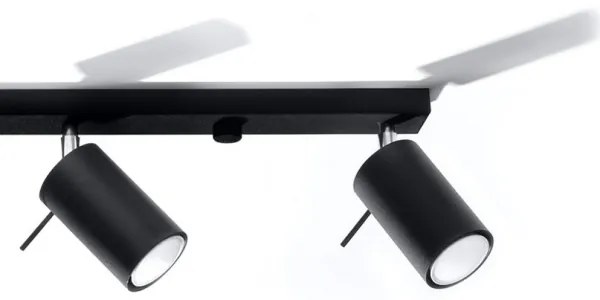 Sollux SL.0332 - Faretto RING 4L 4xGU10/10W/230V nero