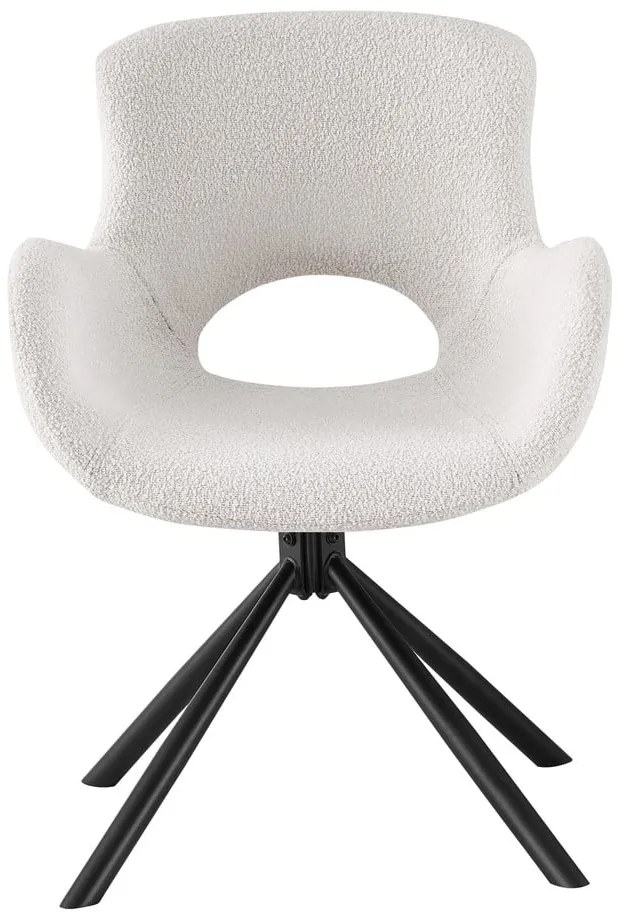 Set di sedie da pranzo bianca in imbottito con braccioli 2 pz Amorim – House Nordic