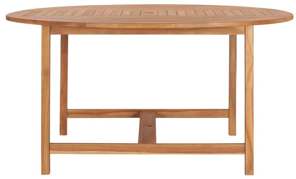 Tavolo da giardino 150x76 cm in massello di teak