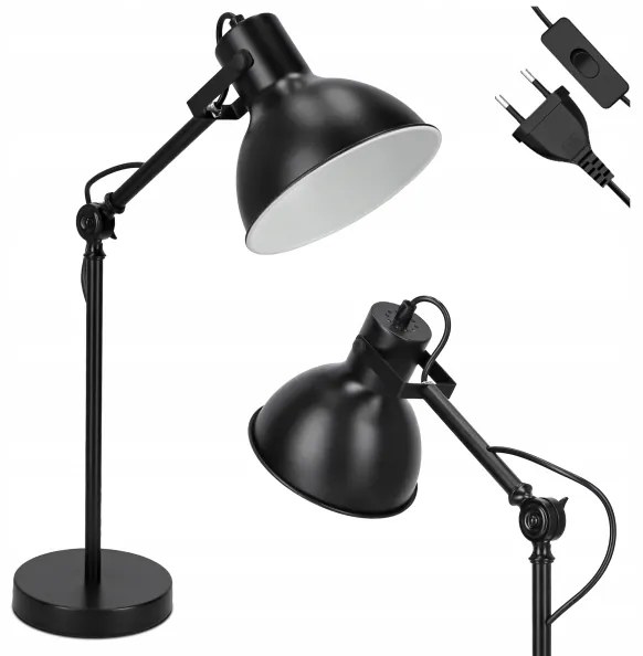 Lampada da tavolo 1xE27/40W/230V nera
