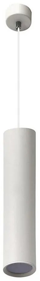 Lampadario a sospensione con filo KARADON 1xGU10/30W/230V 17 cm bianco