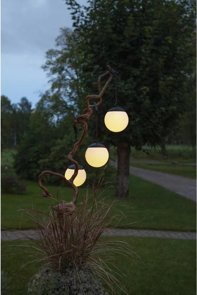 Set di 3 luci solari sospese per esterni, ø 10 cm Globus - Star Trading