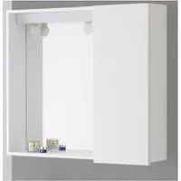 Specchiera bagno anta Bianco 67x16x h60,5 cm