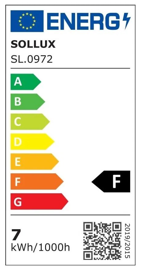 Lampadina LED con luce bianca calda con presa GU10, 7 W – Sollux