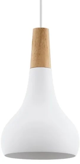 Eglo 901177-Lampada a sospensione con cavo SABINAR 1xE27/60W/230V Ø18cm bianco