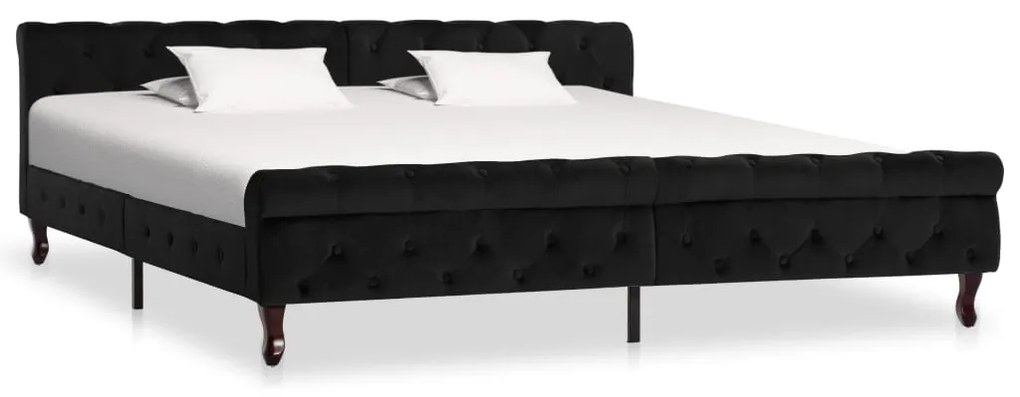 Giroletto Nero İn Velluto 200x200 Cm /