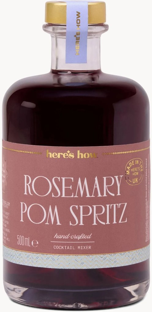 Cocktail mixer fatto a mano Rosemary Pom Spritz