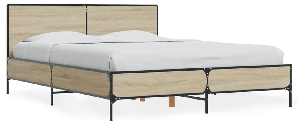 Giroletto Rovere Sonoma 120x190 Cm İn Legno Multistrato Metallo /