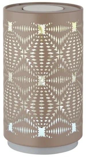 Globo 21018CH - Lampada da tavolo LED RGB touch AMIYAH LED/1W/5V 500mAh marrone